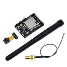 ESP32-CAM-MB 와이파이 ESP32 캠 블루투스 개발 보드 OV2640 카메라 마이크로 USB 직렬 포트 CH340G 4.75V-5.25V Nodemcu 전자 부품 액세서리 소스, CAM With Antenna
