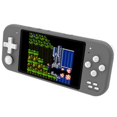 SorJar 게임기 휴대용 5000종 고화질 고전게임 4.3 인치 지원 한글, 그레이
