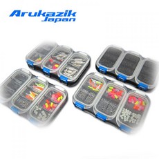 Arukazik 零件盒 工具盒 釣魚配件, 1個, TYPE B淺溝6格切