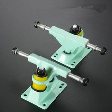 스케이트보드 트럭 4 륜 브리지 피쉬 보드 지지대 더블 워프 숏 롱보드, [02] 3.25in green, 1개