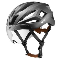 시그니처베이지 자전거 전기 전동 킥보드 고글 헬멧 YPZ128, 그레이, 1개