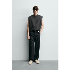 [국내발송] ZARA 남성 릴렉스핏 탱크 티셔츠 - 다크 그레이 5644/411/801 484158