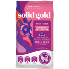 Solid Gold 素力高 貓乾糧 全穀羊肉配方 無穀貓糧, 5.44kg, 1個, no this value