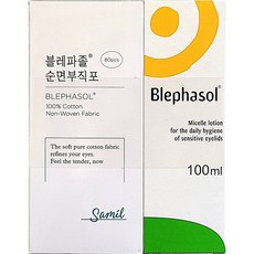 삼일제약 블레파졸 아이리무버 100ml+순면부직포 80매 삼일제약 블레파졸 아이리무버 100ml+순면부직포 80매, 무색무향, 1개