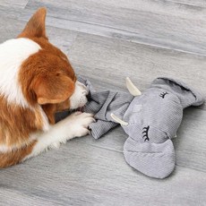 반려견 귀여운 디자인 분리 불안 해소 노즈워크 훈련, 그레이, 1개