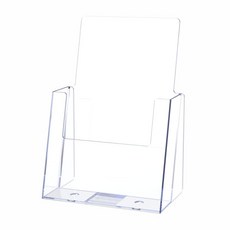 Marketing HOLDER 홀더s 브로셔 홀더 14cm(5.5인치) 너비의 인쇄 소재 아크릴 조리대 디스플레이 문학 3단 접이식 스탠드 랙 오거나이저 팜플렛 종이 19579, Marketing HOLDER 홀더s 브로셔 홀더 14