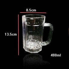 感應發光啤酒杯 LED閃光杯 酒吧助威用品, 1個, 啤酒直身杯