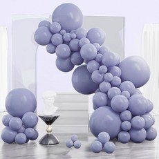 PartyWoo 네이비 블루 풍선 120피스 다양한 사이즈 팩 45.7cm(18인치) 30.5cm(12인치) 25.4cm(10인치) 12.7cm(5인치) 펄 다크 블루 풍, 블루-y4