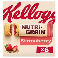 켈로그 뉴트리 그레인 딸기 스낵 바 Kellogg's Nutri-Grain Strawberry Snack Bars 37g, 1개
