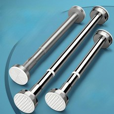 고정바 문틀 벽사이 압축봉 샤워 압착 턱걸이바 옷걸이 커튼 지지대, 4 설치 가능 거리 1 0 1 7m [스테인리