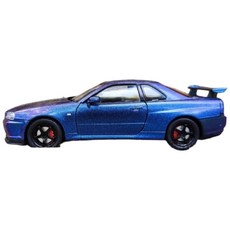 日產Nissan GTR R34 1:24模型 戰神GTR Skyline GT-R BNR34 灣岸 頭文字D, 變色紫