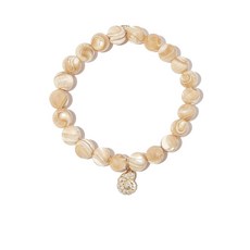 시드니에반 14K 옐로 골드 자개 브레이슬릿