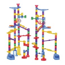 어린이 복잡한 구슬트랙 건축교구용 레일블럭 236P/ 구슬레이싱 과학놀이 사고력발달, 1세트