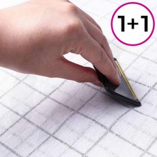 수동 보풀제거기 휴대용 미니 니트 의류 코트 털제거 먼지 브러쉬 1+1, 상세페이지 참조, crew 블루 BL09617