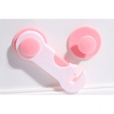 문 도어 서랍 열림방지 잠금장치 부착식 안전고리, 블루