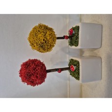 공기정화식물 스칸디아모스 토피어리 만들기 diy 키트 단체수업 원예수업 어린이 수업재료, 사용안함, 옐로우