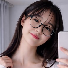 뉴믹 블루라이트 차단 뿔테안경 남여공용 안경 세트