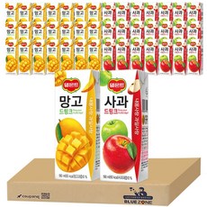 [블루존] 델몬트 세트 (사과 190ml 22팩 + 망고 190ml 22팩)