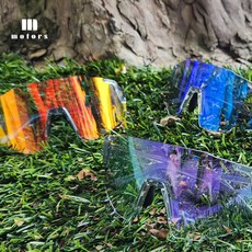 엠모터스 자전거고글 M500 스포츠 선글라스 미러변색렌즈, 체리레드, 1개