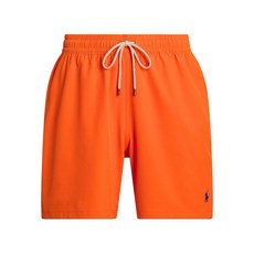 폴로랄프로렌 로고 자수 스윔 쇼츠, 오렌지계열