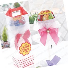 VCO 왕츄파춥스 공단 화이트데이 사탕 부케 선물, 1개