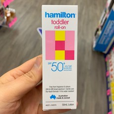 호주 해밀턴 유아 선크림 롤온 SPF 50+ Hamilton Sun Toddler Roll On, 2개, 50ml