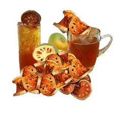 룽차 말린 바엘 또는 마툼 유기농 태국 과일차 (따뜻하고 차 Lungcha Dried Bael or Matoom Organic Thai Fruit Tea for also Hot a, 1개, 100g