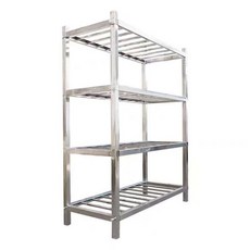 냉동 창고 선반 정부지원사업 대상 스테인리스 급속 조립, 길이 70cm, 높이 80cm 2단, 기본 색상