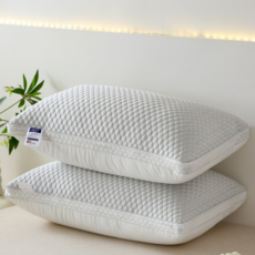 슬립버디 통세탁 수면 구름 베개, 2개, 그레이