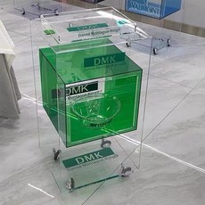 투명 트롤리 아크릴 카트 트레이 웨건 미용실 다용도, 3박스