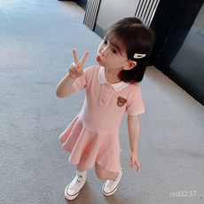兒童Polo裙夏款2025新款洋氣小女孩公主裙中小童連衣裙夏季女童裙