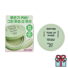 듀이트리 톤업쉐이드 그린톤업 선쿠션 붉은기커버 진정 + 사은품(랜덤), 2개, 15g