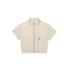 코닥 브리즈 라이트 크롭 반팔 집업 우먼 IVORY 368122