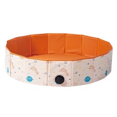 免充氣摺疊游泳池 環保PVC材質 可愛圖案設計 寶寶戲水安全首選, 星空宇宙, 1個