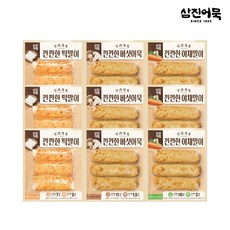 [G][삼진어묵] 깐깐한 말이어묵 3종(떡말이/버섯말이/야채말이) x 3개, 132g