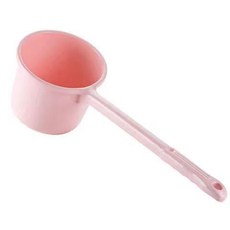 加厚塑膠水瓢長柄水勺，家用寶寶洗澡洗頭舀水瓢, 粉色長柄07【一個裝】1.6升, 1個