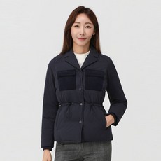 엘르골프 여성 코듀로이 포켓 다운 자켓 6I81201