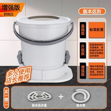 手動脫水機 宿舍洗衣機 不插電脫水機 迷你小型脫水機 懶人手搖洗衣機, 時尚白+瀝水蓋+排水管*增強