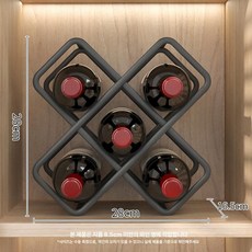 와인 샴페인 양주 선반 보관대 보관함 진열대 거치대, 1개, 5병 와인랙