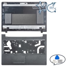 Ideapad 110 15ISK 110 15IKB 310 15IKB LCD 뒷면 커버/베젤/힌지/손목 받침대/하단 검정색 노트북 수리 케이스용 부품, Bla AC cover