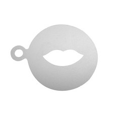 커피 스텐실 304 스테인레스 스틸 라떼 아트 금형 크리 에이 티브 멋진 인쇄 보드 우유 거품 스프레이 파우더 코팅 및 장식, 옵션07) 06, 1개