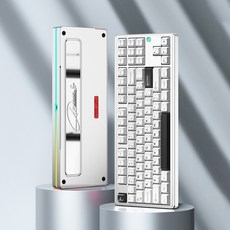 [국내정품] PMO Aurora80 기계식 키보드 오로라80 풀 알루미늄 키보드, 문라이트실버/Glass/PC/HMX 청죽축, AURORA80 Standard (하옵)