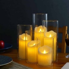 예쁜유리화병 투명화병 원통 화병 6.5x30cm_mdcare26