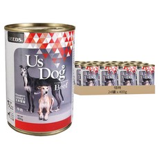 惜時 UsDog義大利犬主食罐, 牛肉, 400g, 24罐