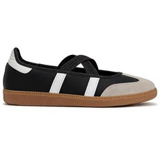 Tigeridea 여성용 스니커즈 편안한 비즈니스 캐주얼 슬립온 테니스화 경량 신발 여성용 패션 레트로 메리 제인 스니커즈 화이트 블랙. 465533