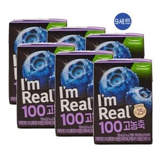 풀무원 아임리얼100 고농축 블루베리, 120ml, 54개