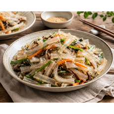[삼주식품] 청포묵말랭이 햇 동부콩 100% 무첨가 건강식 떡 당면 대용, 300g, 1개