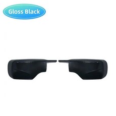 자동차 사이드 도어 백미러 미러 커버 캡, 1개, 1. Glossy Black