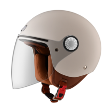 ASTONE AJ2 素色 3/4半罩式安全帽 復古安全帽，輕量透氣，通過CNS認證, 平冷灰