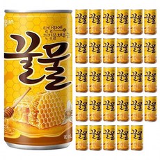 웅진 꿀물 180ml x 30캔 대용량 박스 숙취해소 피로회복 음료 세트